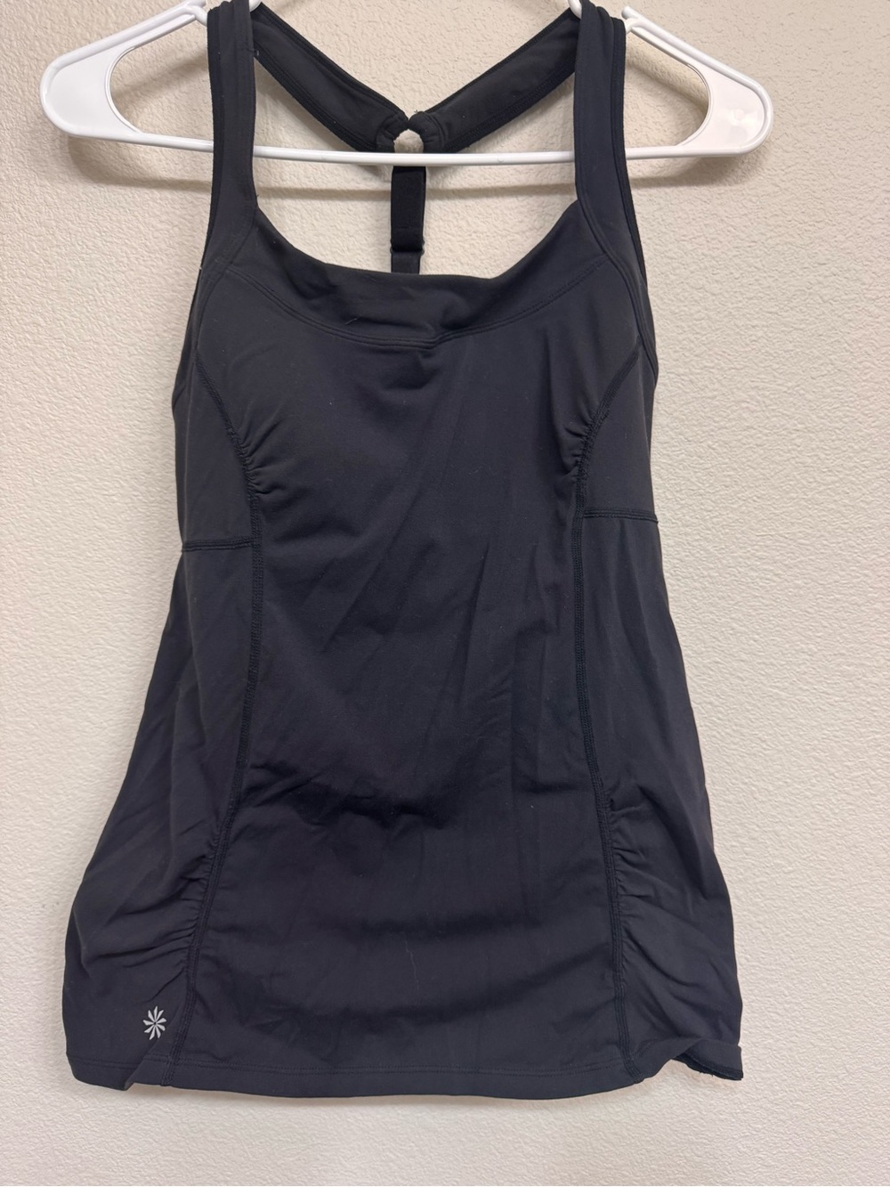 Athleta Black Women's Active Tank Top with Built-In Shelf Bra